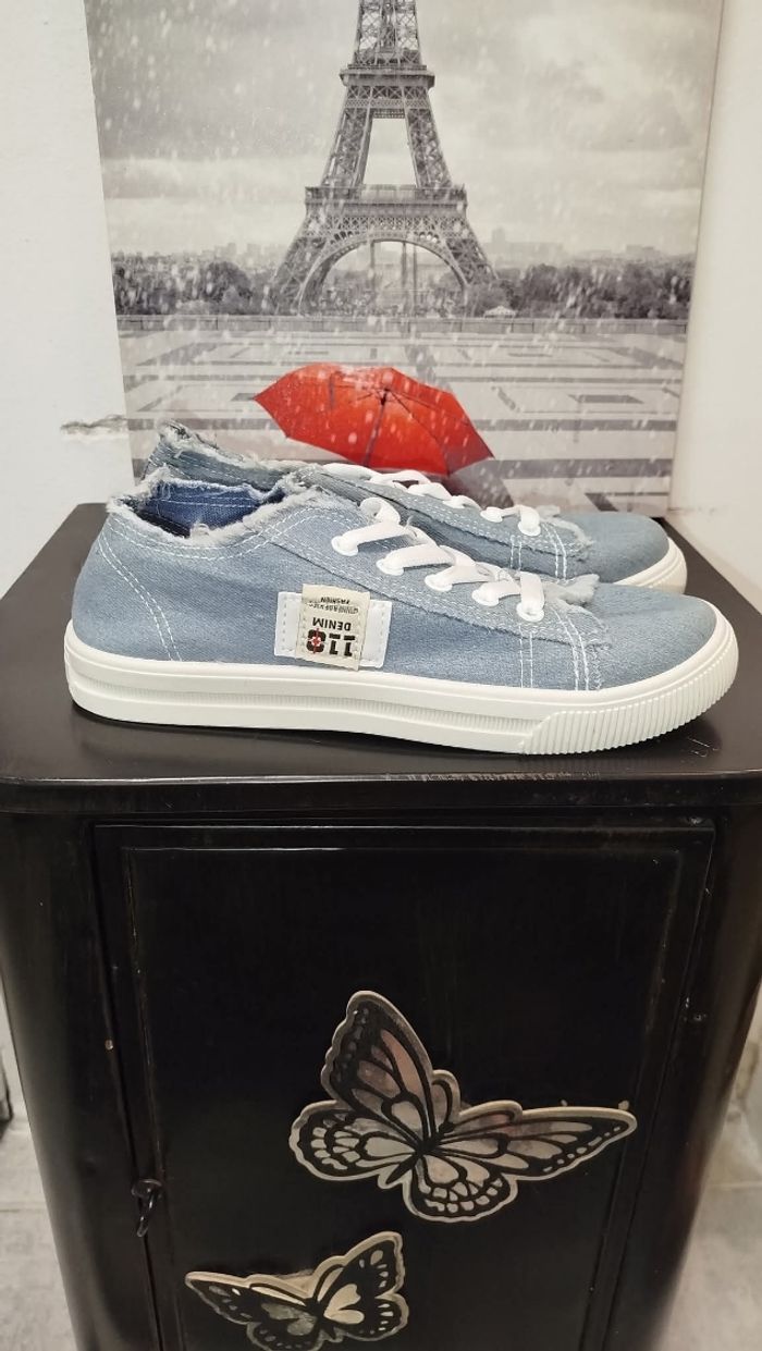 Baskets en jean neuves - photo numéro 4