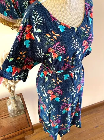 Robe Fleurie Multicolore