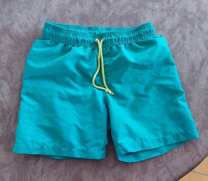 Short de bain turquoise 4/5 ans