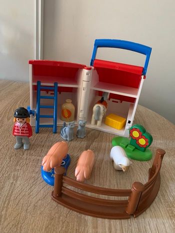 Ferme transportable Playmobil 1 2 3