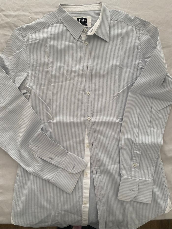 Chemise bleu ciel slim Dolce & Gabbana D&G