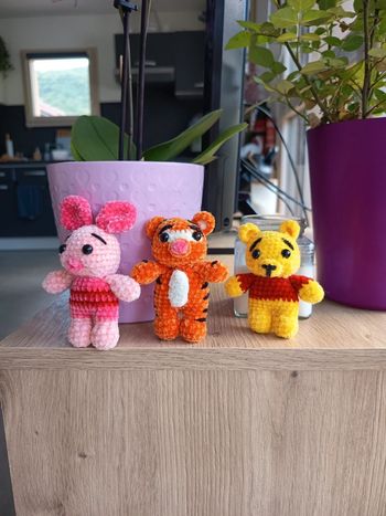 Lot de 3 peluches neuf Winnie Porcinet Tigrou