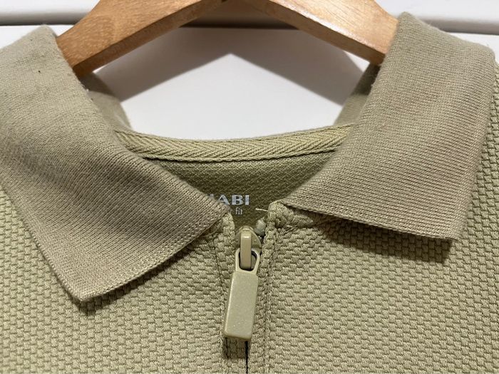 Polo homme gaufré vert - Taille M - Kiabi - photo numéro 2