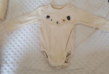Body beige mixte 4-6 mois – H&M – Petit chien trop mignon