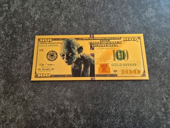 Billet OR à collectionner Gollum seigneur des anneaux