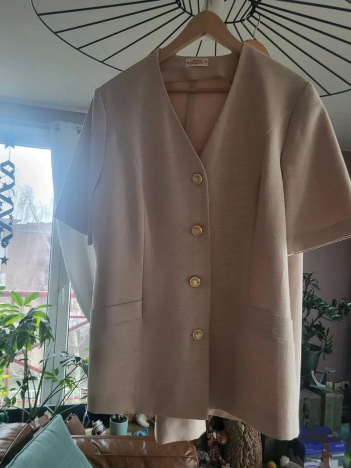 Tailleur Janine Pauporte taille 3 beige - photo numéro 15