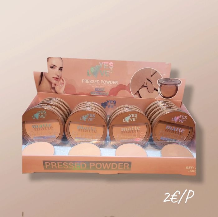 Poudre visage compact et matte