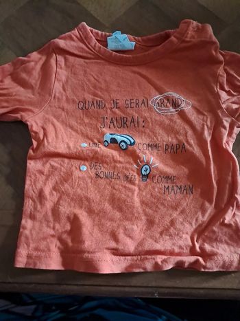 Tee-shirt 3 mois manches longues