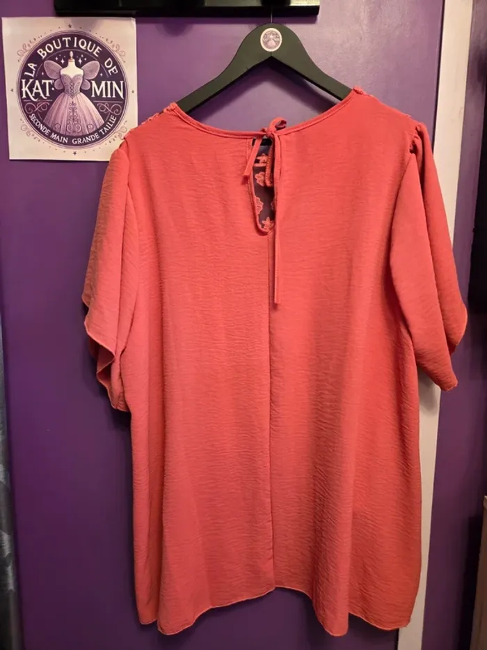 Blouse manches courtes fluide T52 Made in Italy - photo numéro 4