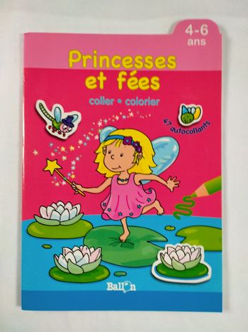 Princesses et fees - coller et colorier (neuf)
