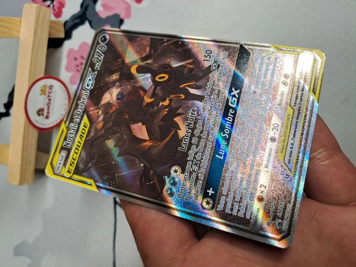 Carte Pokémon Noctali et Darkrai Gx Escouade sm241 Promo Soleil & Lune Full Art Fr - photo numéro 5