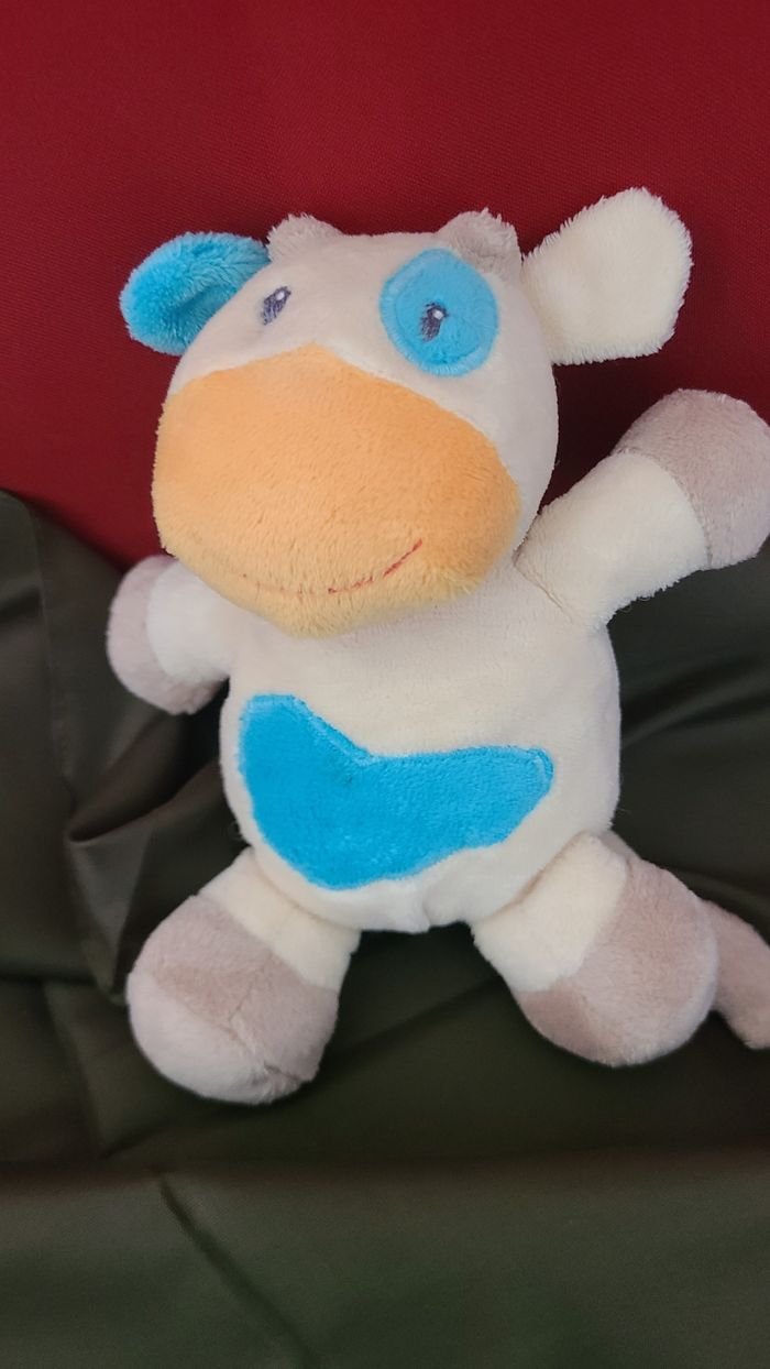 BABYSUN BABY SUN DOUDOU VACHE GIRAFE ECRU BLEU ORANGE - photo numéro 4