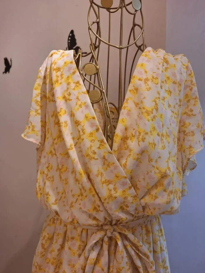 Robe longue jaune imprimée - Artlove - photo numéro 2