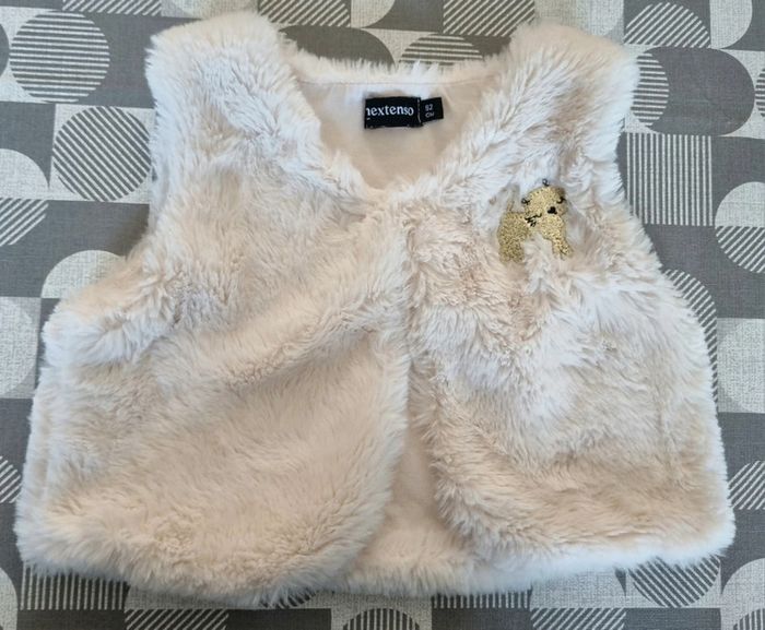 Gilet fourrure sans manche