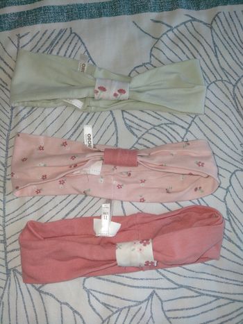 Lot 3 bandeaux fille taille 1 (3/9 mois)