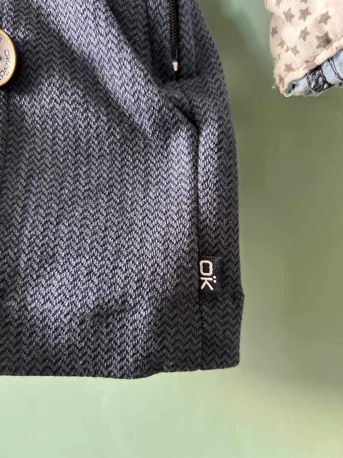 Ensemble chemise jean et short à bretelles 3/4 ans - Bleu & Marine - photo numéro 8