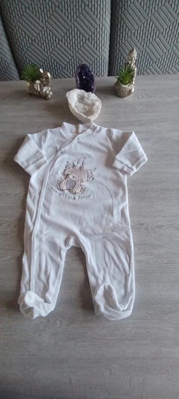 Pyjama blanc 12 mois