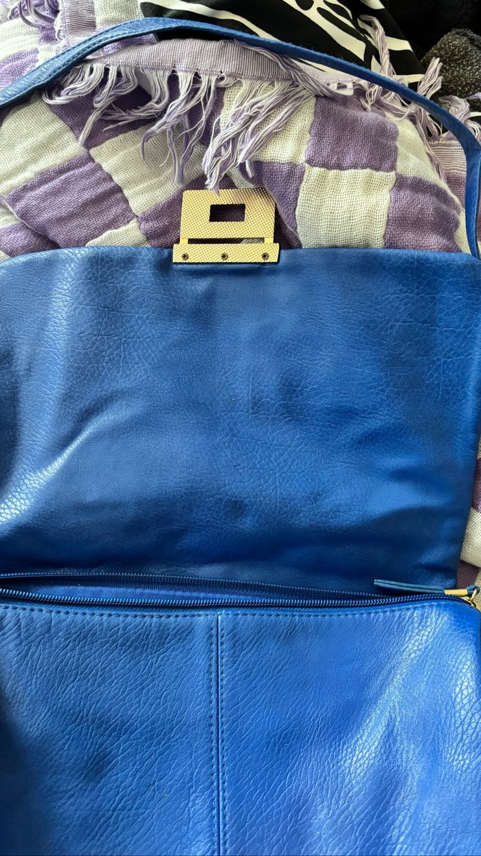 Sac bowling bandoulière bleu - photo numéro 4