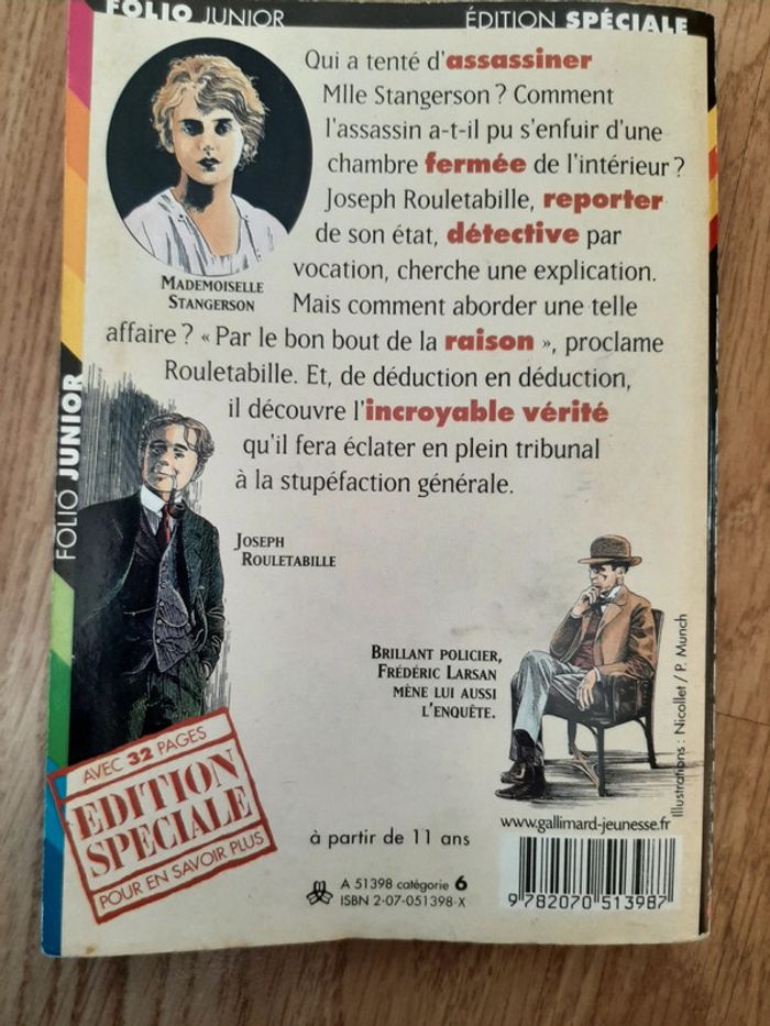 Livre Le mystère de la chambre jaune - photo numéro 2