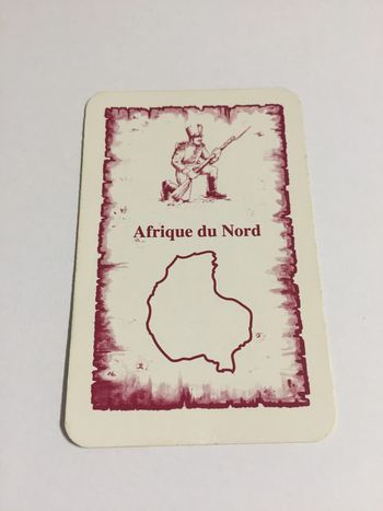 Carte Afrique du Nord pièce détachée jeu de société Risk la conquête du monde Parker #A54