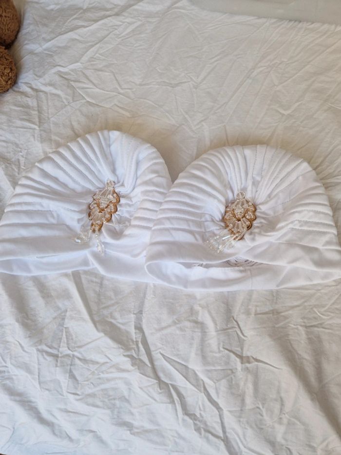 Ruban de tête blanc
