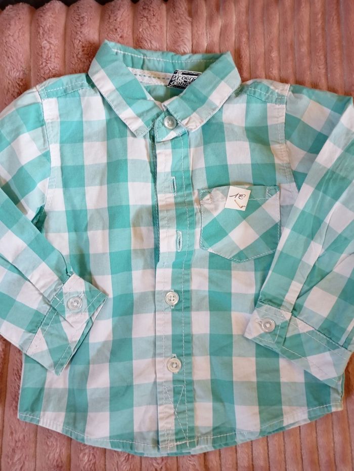Chemise carreaux 18 mois