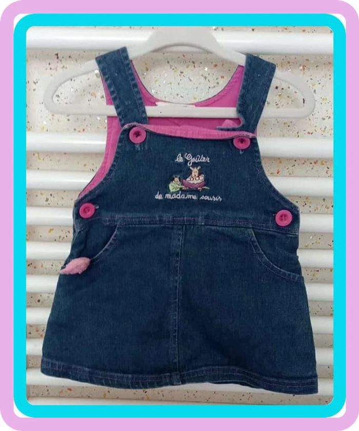Robe en jeans Grain de blé Taille 3 mois - photo numéro 2