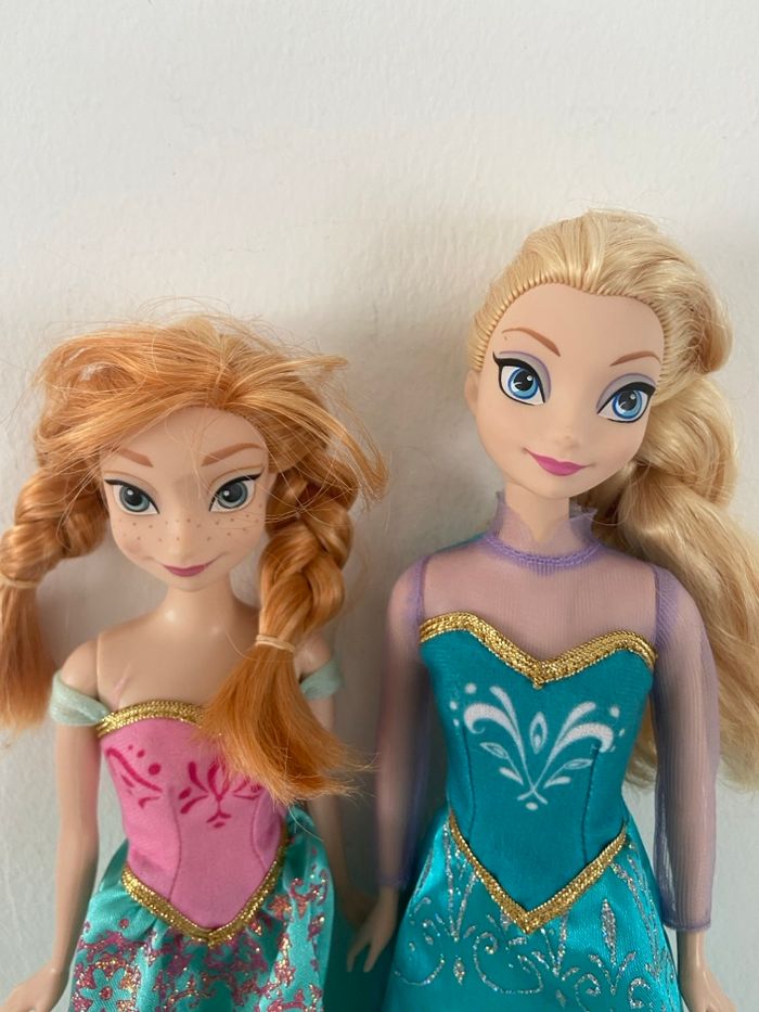 Lot 2 Poupées Disney Frozen - Anna & Elsa (La Reine des Neiges) - photo numéro 3