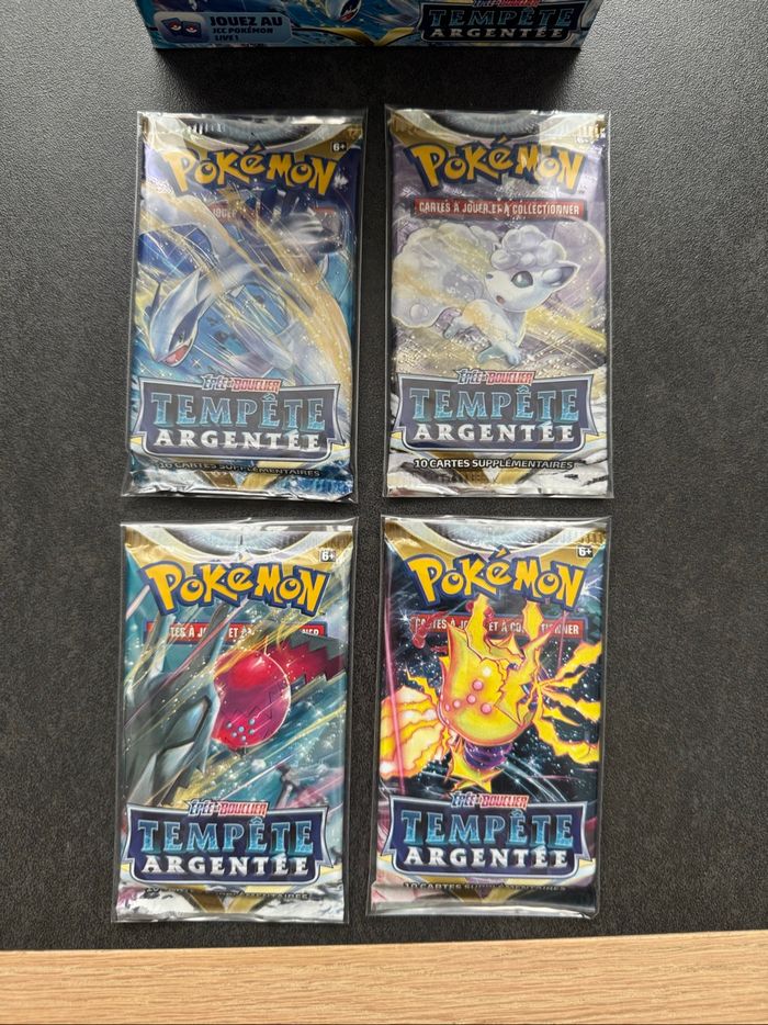 Pokémon Lot Artset Booster Tempête Argentée Épée et Bouclier Neuf Français - photo numéro 2