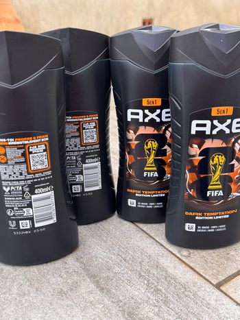 4 gels douches Axe Dark Temptation 