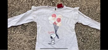 Tee  shirt snoopy manches longues peanuts