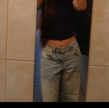 Jean low waist wide leg 36