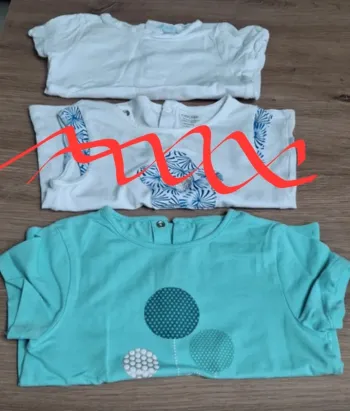 Lot 2 tee shirt été obaibi 18 mois