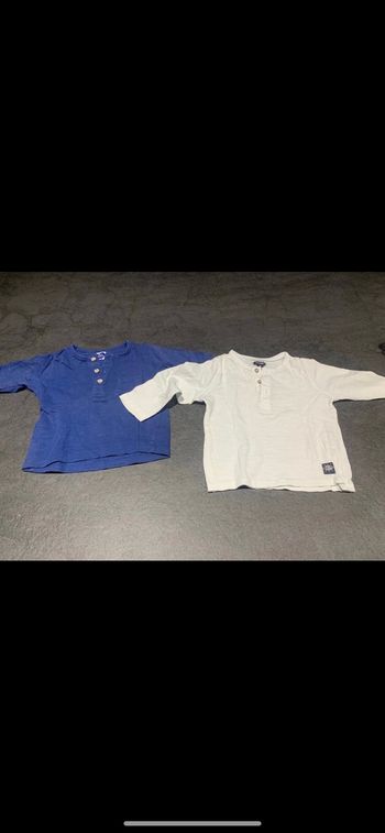 Lot de 2 sous pulls 9 mois