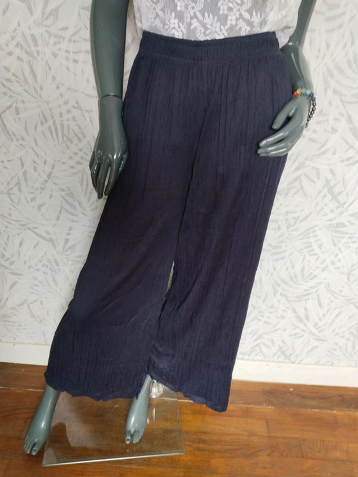 Sublime pantalon plissé jambes larges femme taille 36 38 40 42 44 46 - photo numéro 3