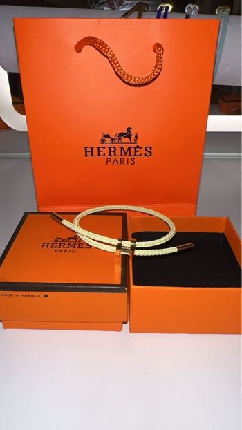 Bracelet H jaune pastel