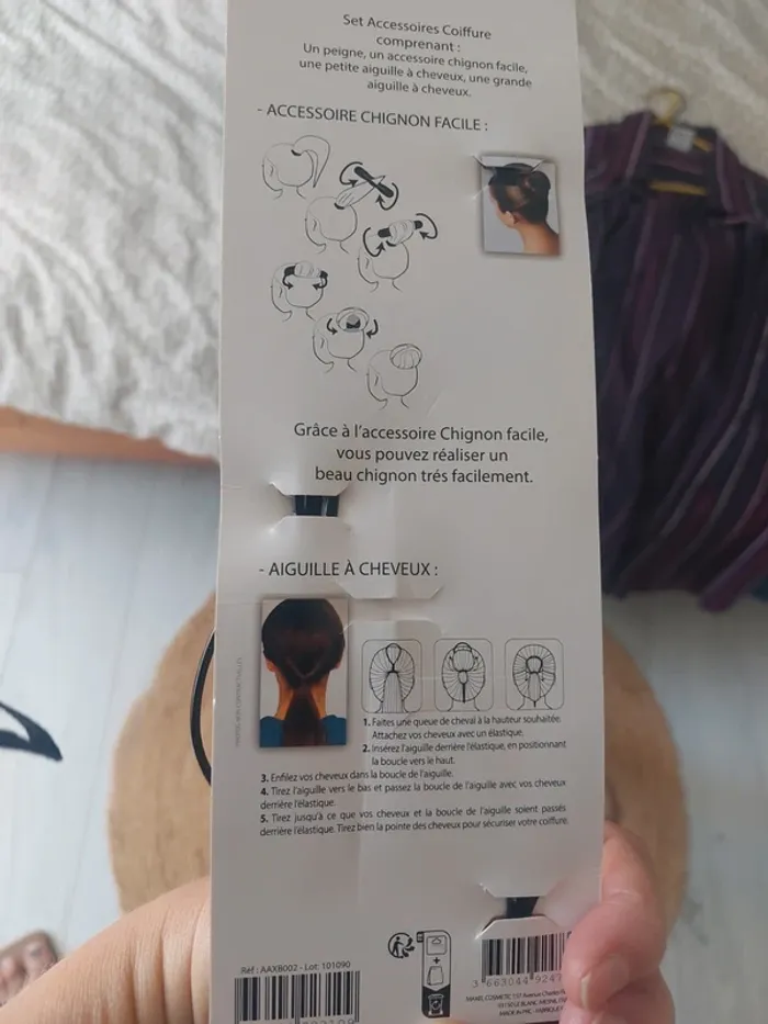 Set accessoire coiffure chignon - photo numéro 2