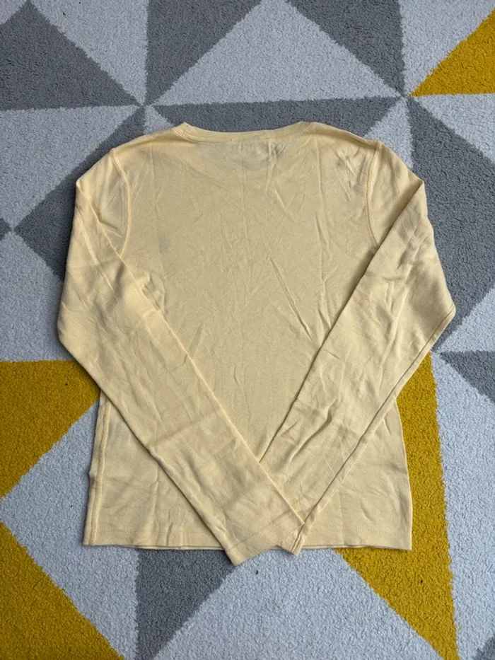 Tee-shirt à manches longues Ralph Lauren Sport | Jaune pâle | Taille L - photo numéro 3