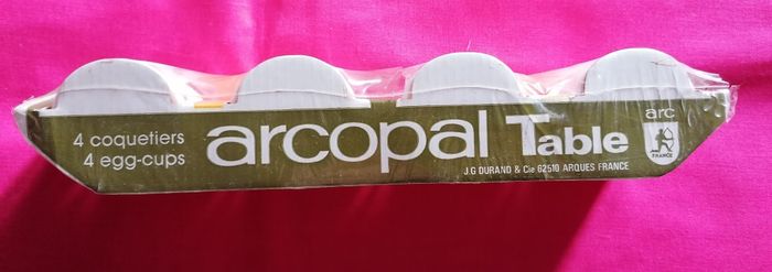 4 coquetiers neufs arcopal fleurs d'été - photo numéro 2