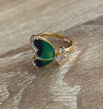 Bague réglable papillon