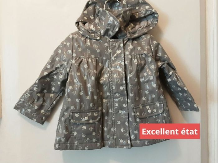 Manteau fille imperméable 18 mois