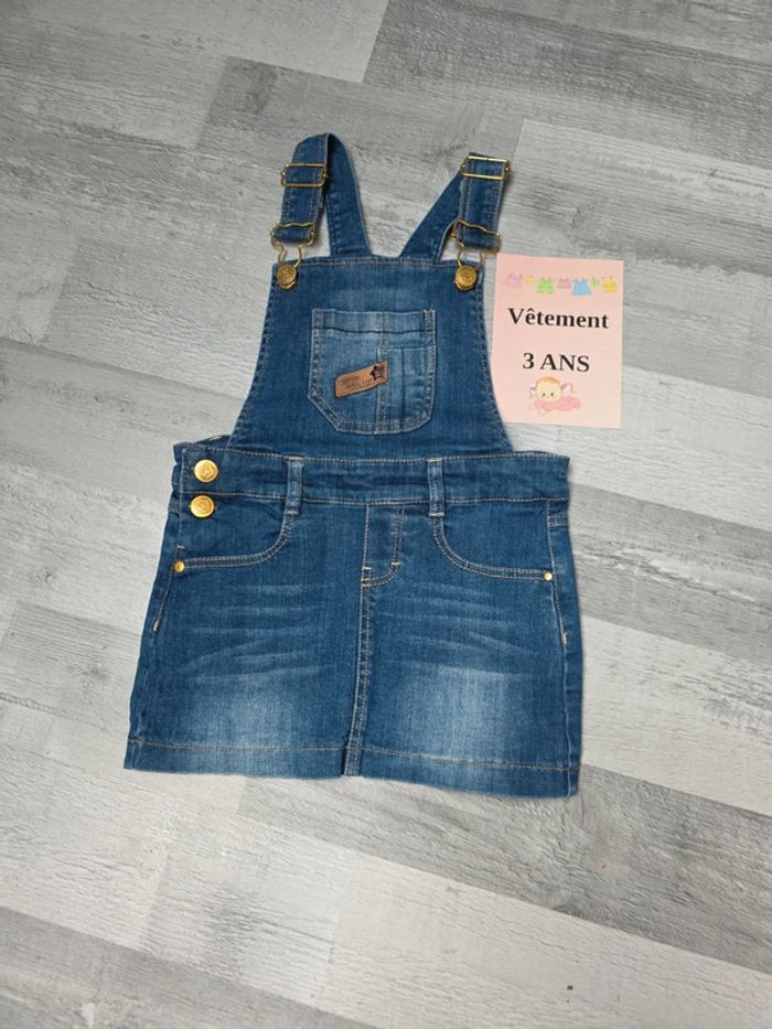 Robe salopette fille 3 ans