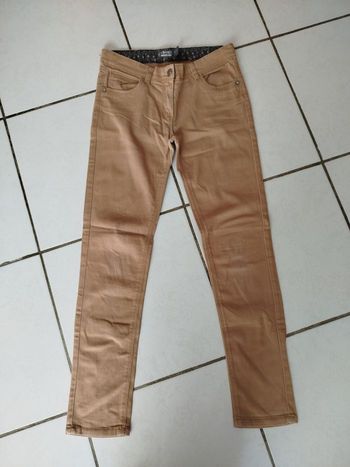 Pantalon marron glacé taille 10 ans, orchestra