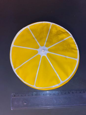 Parasol citron poupée vintage jaune