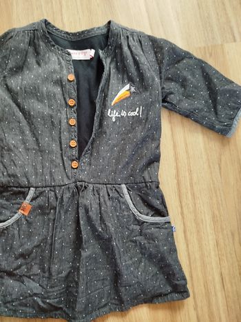 Robe bébé fille automne/hiver 24 mois 2 ans (Sucre d'orge)