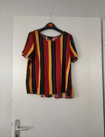 T-shirt haut rayure rayé confortable léger selected