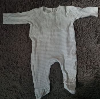 Grenouillère à rayures 6mois