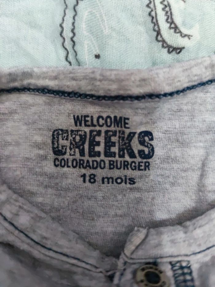 T-shirt manches longues welcome creeks T.18 mois - photo numéro 2