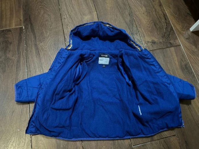 doudoune à capuche bleu électrique kiabi 3 ans - photo numéro 4