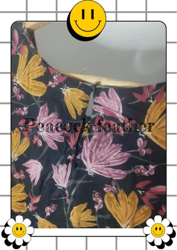 Haut débardeur fleuri noir 46 - photo numéro 9
